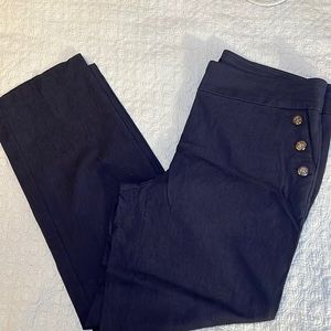 Navy Pull On Trouser